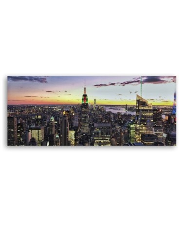 Dekoratives Leinwandbild - Gebäude und Wolkenkratzer | Feeby