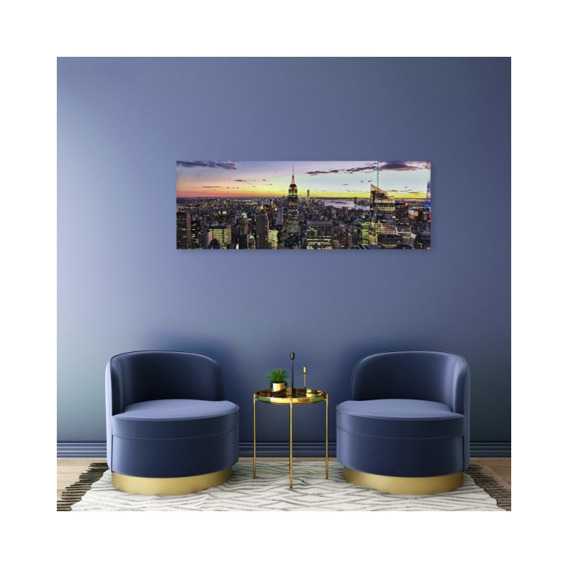 Dekoratives Leinwandbild - Gebäude und Wolkenkratzer | Feeby