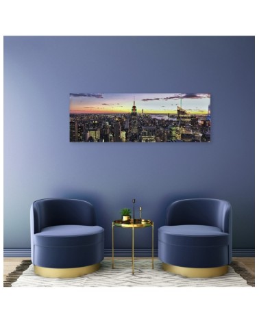 Dekoratives Leinwandbild - Gebäude und Wolkenkratzer | Feeby