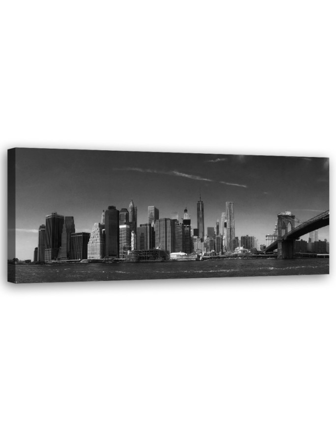 Leinwandbild - New York in Schwarz und Weiß | Feeby