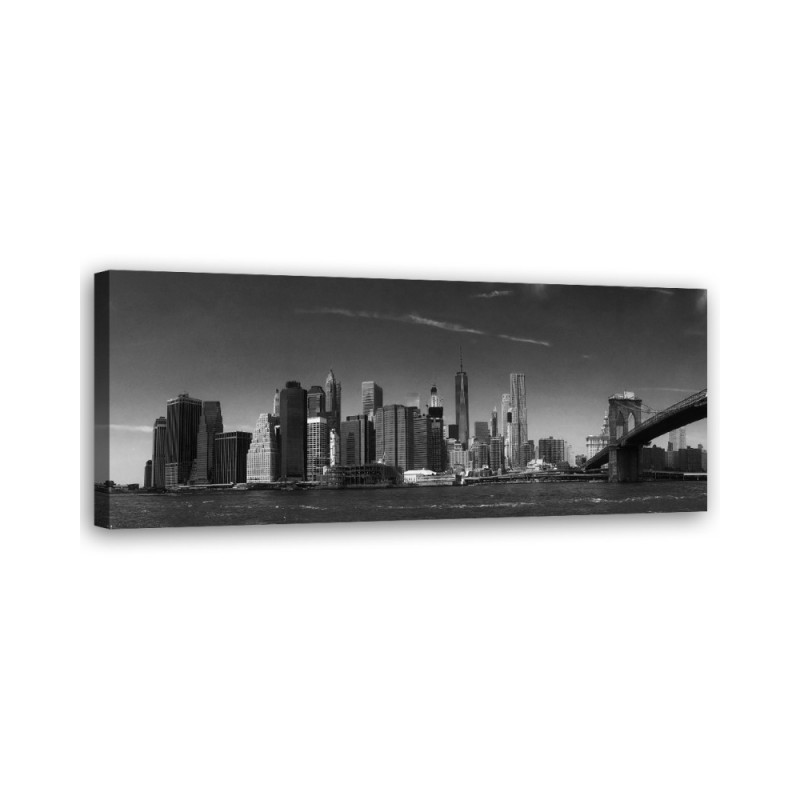 Leinwandbild - New York in Schwarz und Weiß | Feeby