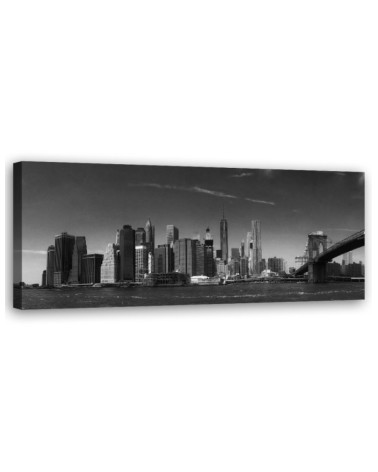Leinwandbild - New York in Schwarz und Weiß | Feeby