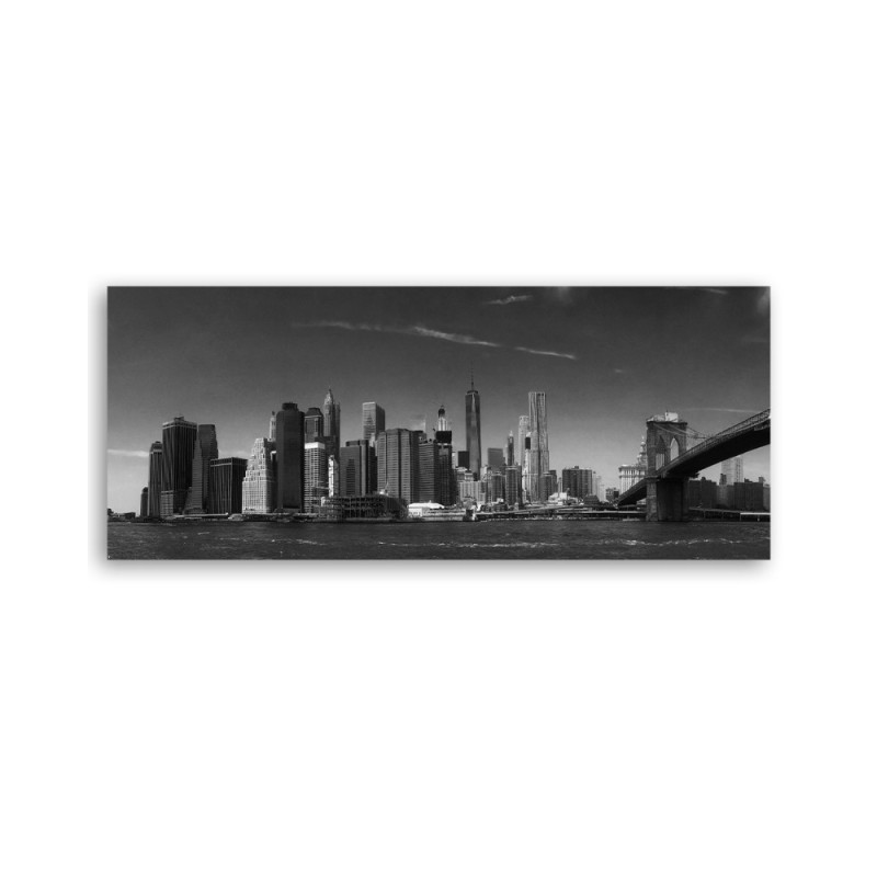 Leinwandbild - New York in Schwarz und Weiß | Feeby