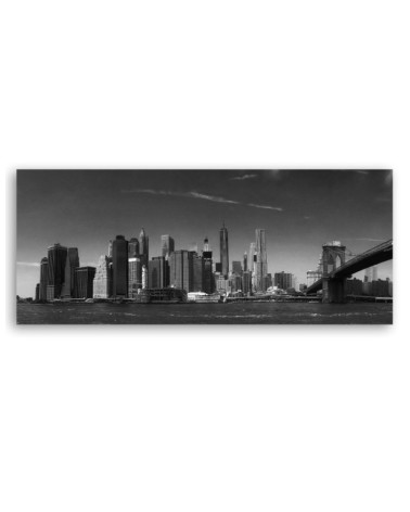 Leinwandbild - New York in Schwarz und Weiß | Feeby