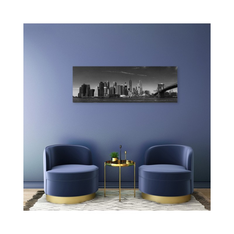 Leinwandbild - New York in Schwarz und Weiß | Feeby