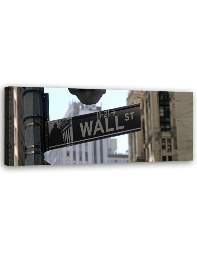 Ulica Wall Street - Wydruk na płótnie do sypialni | Feeby.pl