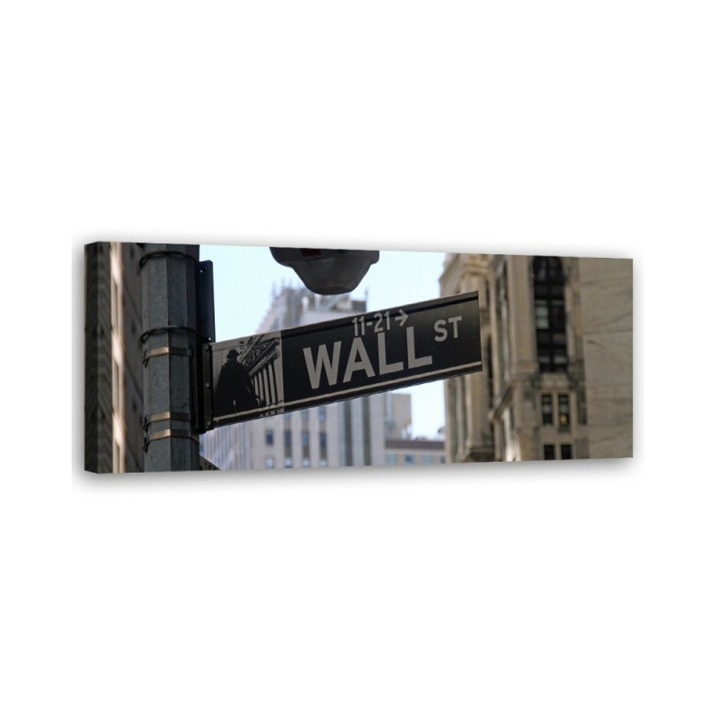 Ulica Wall Street - Wydruk na płótnie do sypialni | Feeby.pl