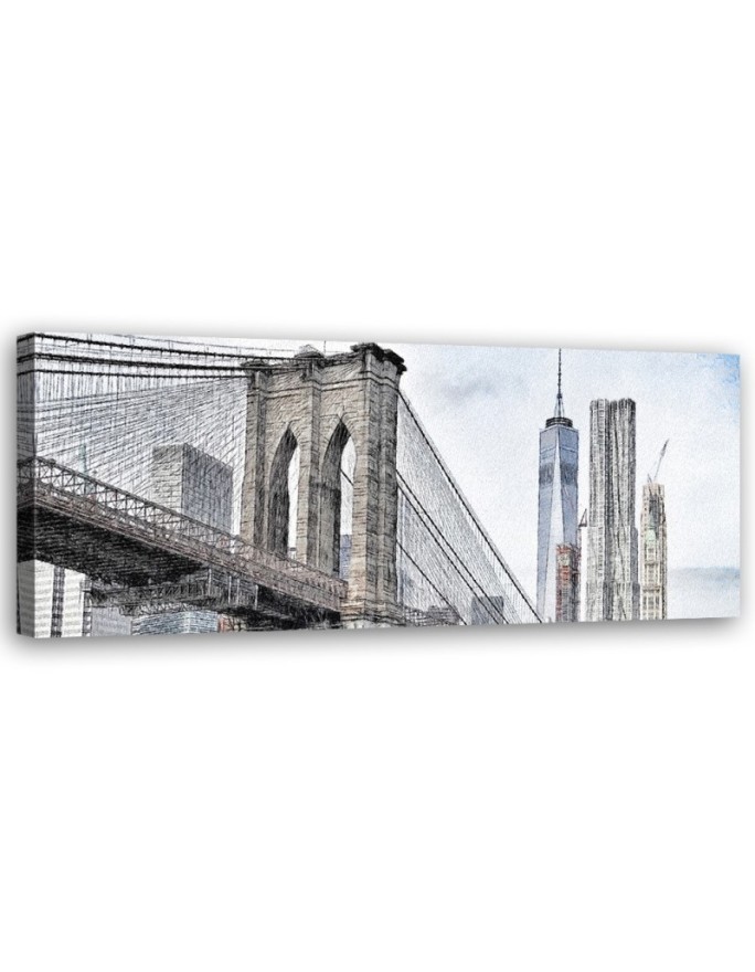 Bild auf Leinwand - Brooklyn-Brücke | Feeby