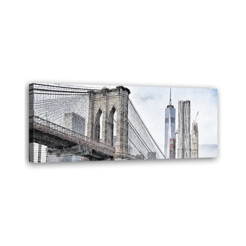 Bild auf Leinwand - Brooklyn-Brücke | Feeby
