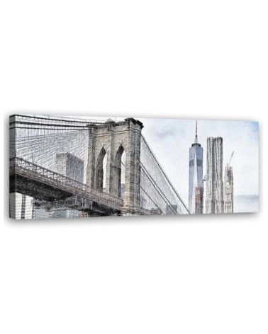 Bild auf Leinwand - Brooklyn-Brücke | Feeby