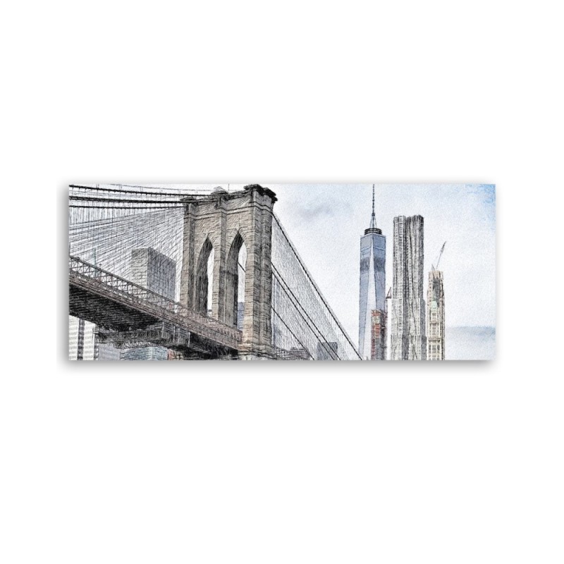 Bild auf Leinwand - Brooklyn-Brücke | Feeby