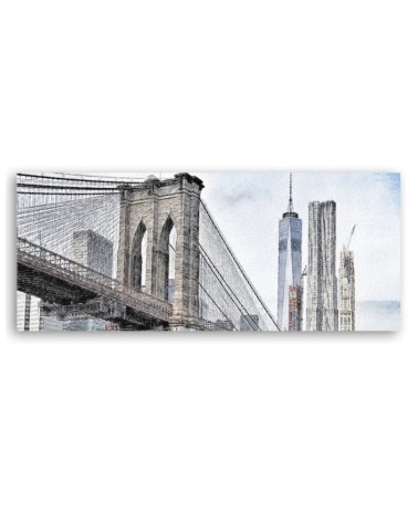 Bild auf Leinwand - Brooklyn-Brücke | Feeby