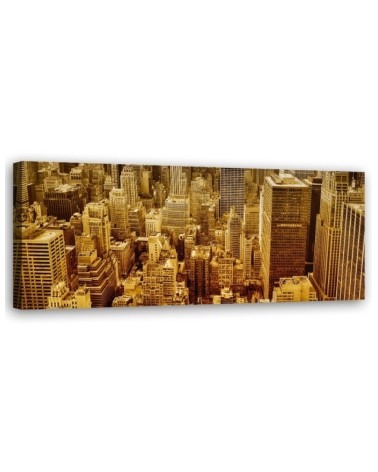 Modernes Wandbild - Goldene Gebäude | Feeby