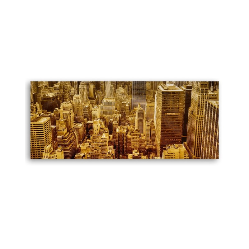 Modernes Wandbild - Goldene Gebäude | Feeby