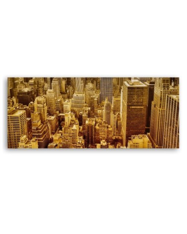 Modernes Wandbild - Goldene Gebäude | Feeby