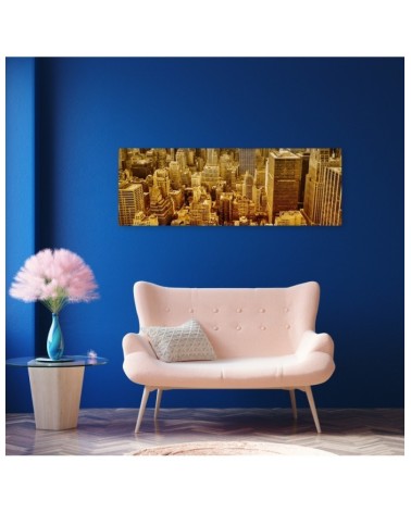 Modernes Wandbild - Goldene Gebäude | Feeby