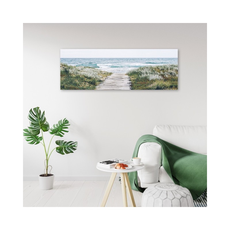 Modernes Wandbild - Wellen über dem Meer | Feeby