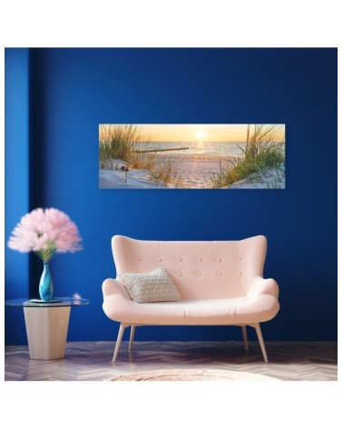 Leinwandbild - Sonnenuntergang über dem Meer | Feeby
