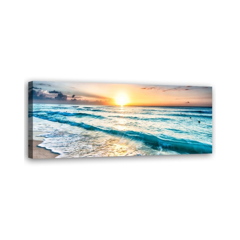 Bild auf Leinwand - Wellen am Strand | Feeby