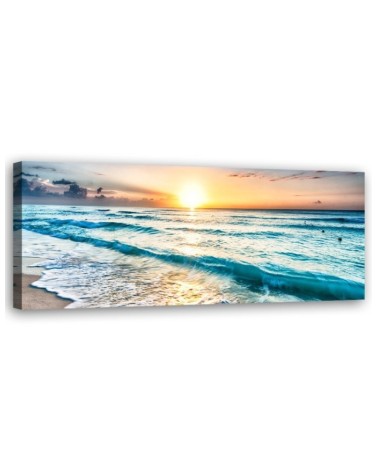 Bild auf Leinwand - Wellen am Strand | Feeby