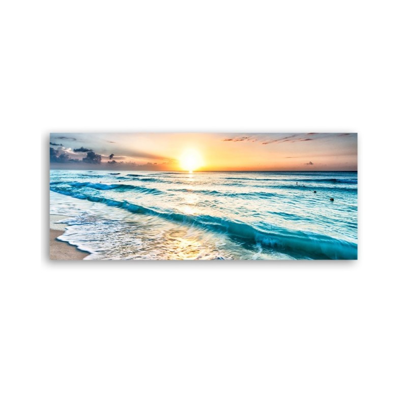 Bild auf Leinwand - Wellen am Strand | Feeby