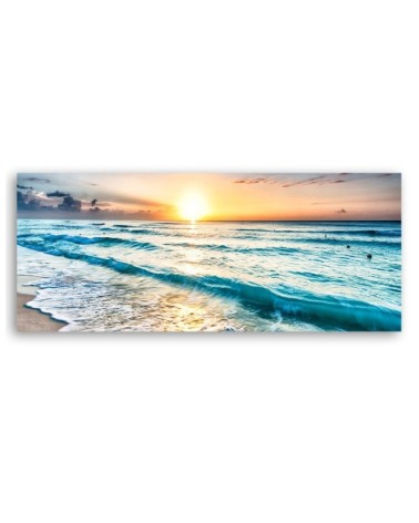 Bild auf Leinwand - Wellen am Strand | Feeby