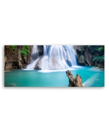 Wandbild für Wohnzimmer - Wasserfall in den Tropen | Feeby