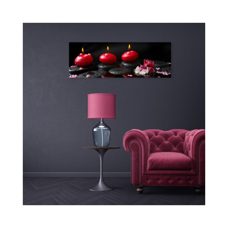 Bild auf Leinwand - Stones Zen Spa Kerze | Feeby