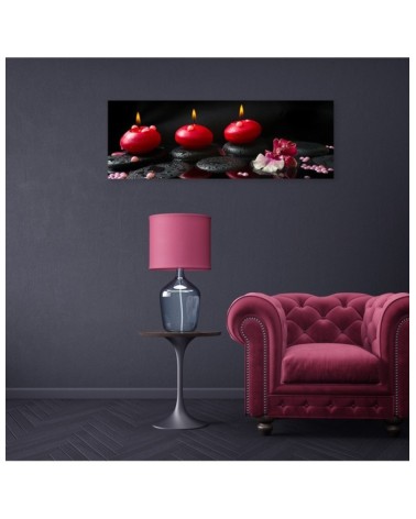 Bild auf Leinwand - Stones Zen Spa Kerze | Feeby