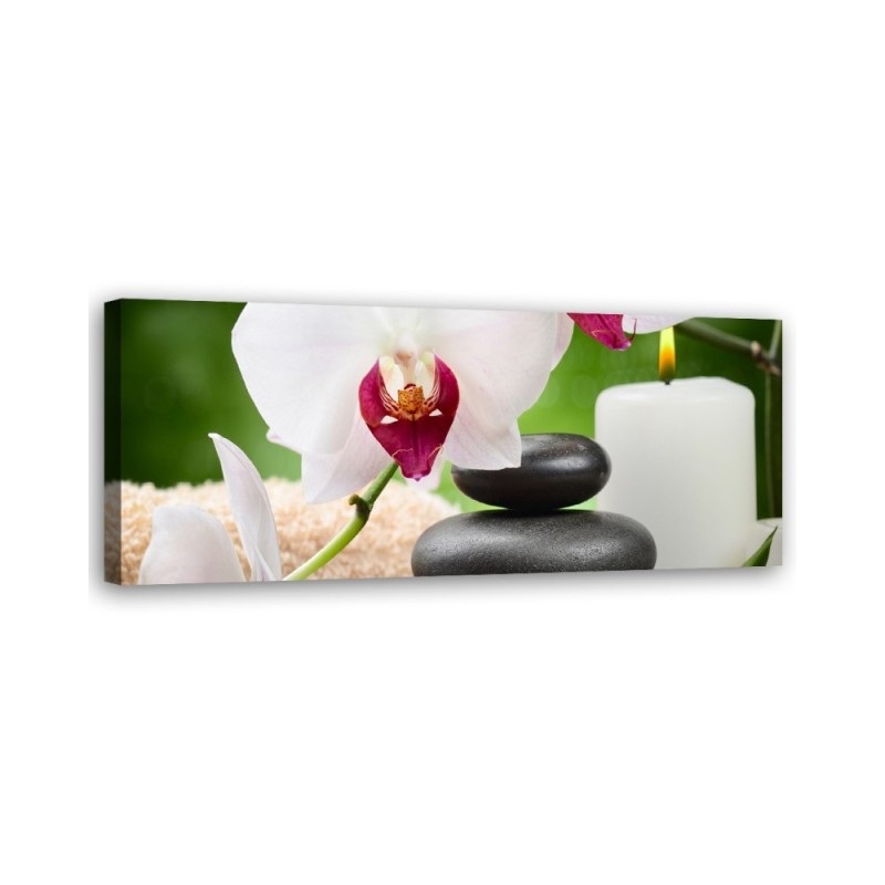 Orchidea Kwiaty Zen - Obraz do sypialni | Feeby.pl