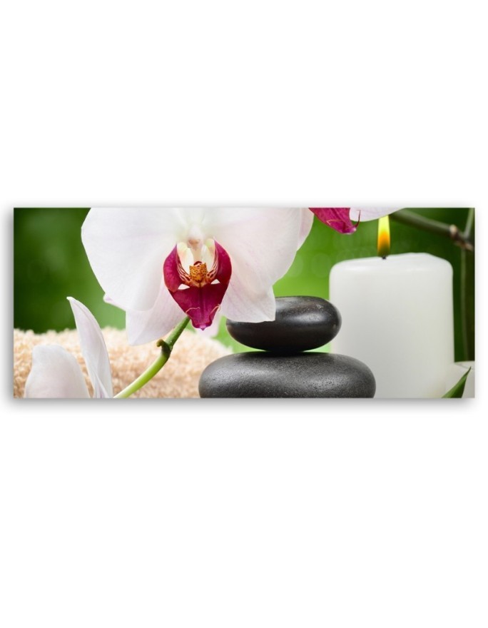 Orchidea Kwiaty Zen - Obraz do sypialni | Feeby.pl