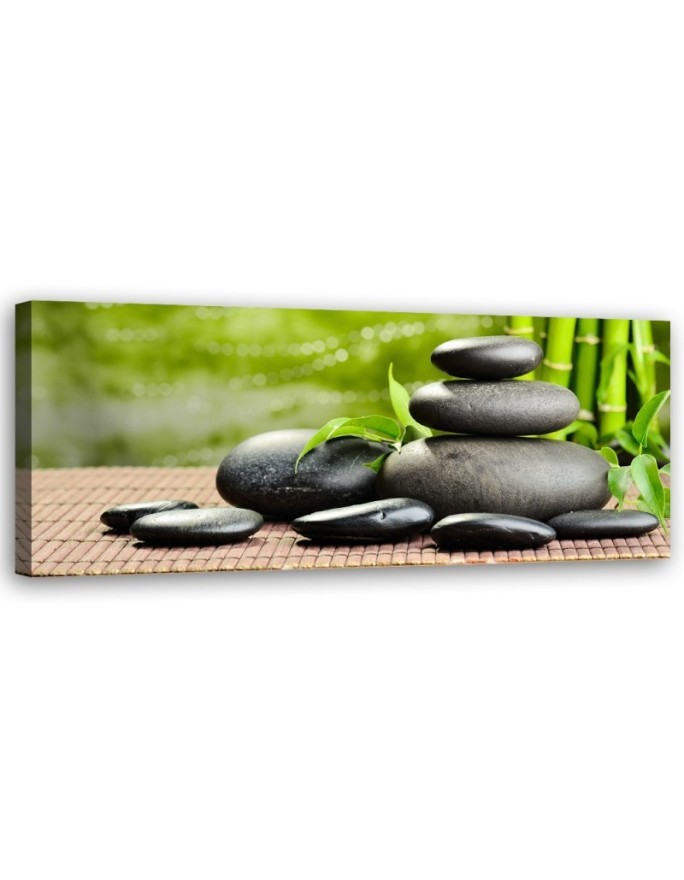 Wandbild für Wohnzimmer - Zen-Spa-Steine | Feeby
