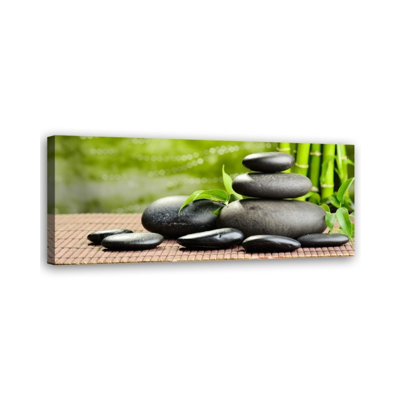 Wandbild für Wohnzimmer - Zen-Spa-Steine | Feeby