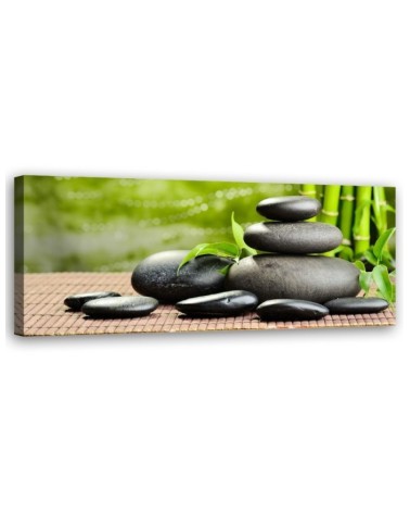 Wandbild für Wohnzimmer - Zen-Spa-Steine | Feeby