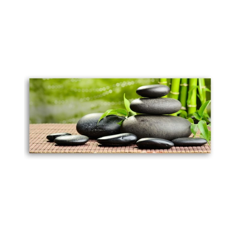 Wandbild für Wohnzimmer - Zen-Spa-Steine | Feeby