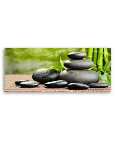 Wandbild für Wohnzimmer - Zen-Spa-Steine | Feeby