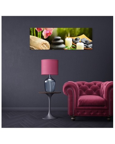 Modernes Wandbild - Zen-Steine Blumen | Feeby