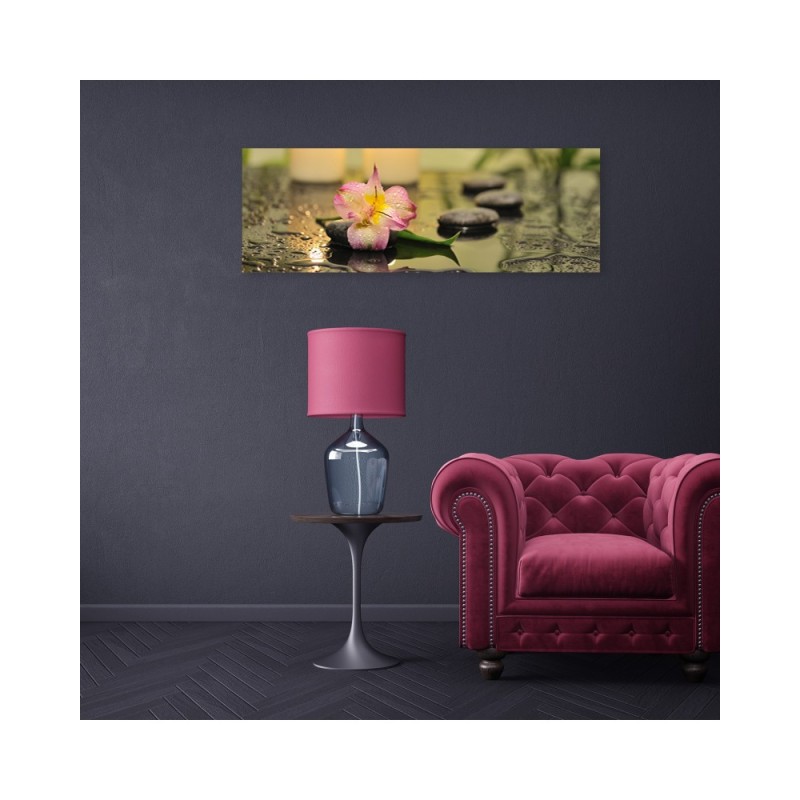 Dekoratives Leinwandbild - Orchideen-Zen-Steine | Feeby