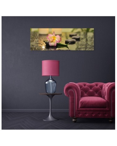 Dekoratives Leinwandbild - Orchideen-Zen-Steine | Feeby