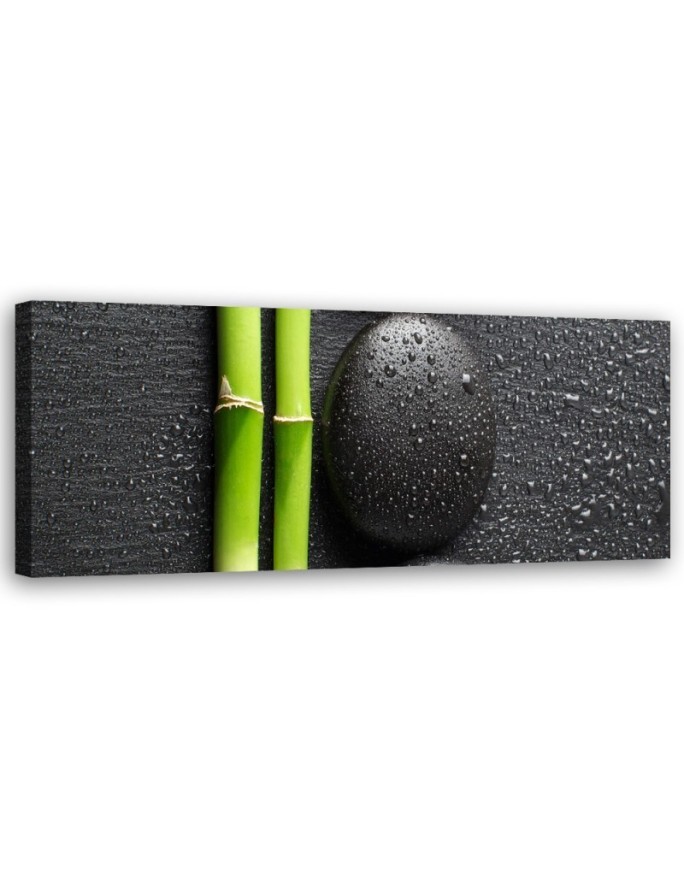 Leinwandbild - Steine Bambus Zen Spa | Feeby