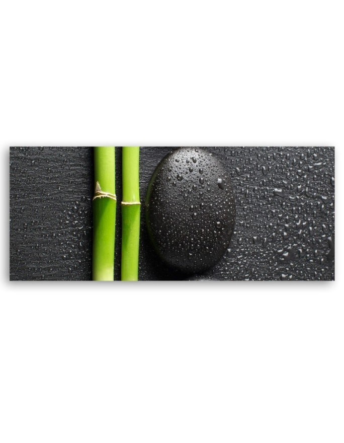 Stones bamboo zen spa - Image printed on canvas | FEEBY