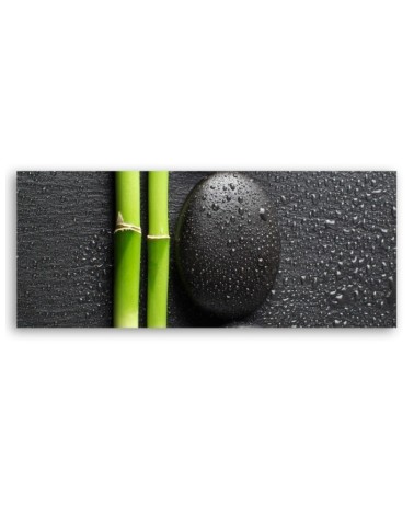 Leinwandbild - Steine Bambus Zen Spa | Feeby