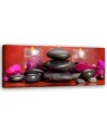 Zen stones on red background - Decorative painting | FEEBY