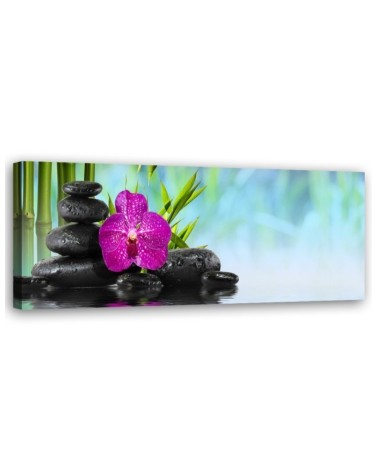 Stones on water zen - Decorative canvas picture | FEEBY