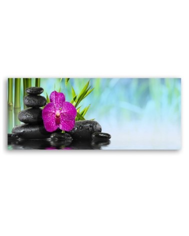 Leinwandbild - Steine auf Wasser zen | Feeby