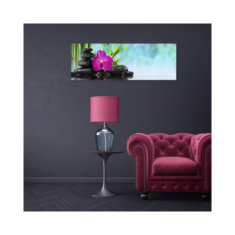 Leinwandbild - Steine auf Wasser zen | Feeby