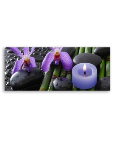 Wandbild für Wohnzimmer - Zen Spa Blumen | Feeby