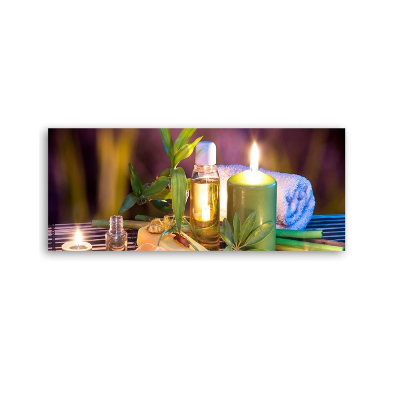 Leinwandbild - Zen-Spa-Kerze | Feeby
