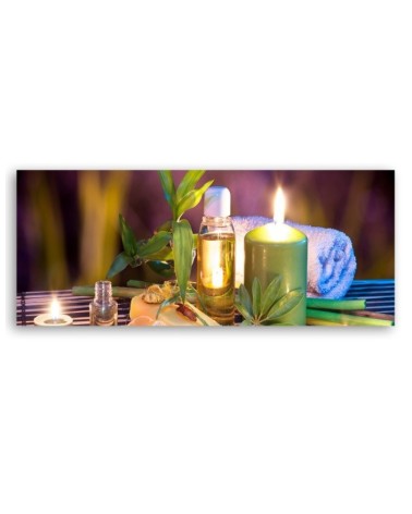 Leinwandbild - Zen-Spa-Kerze | Feeby