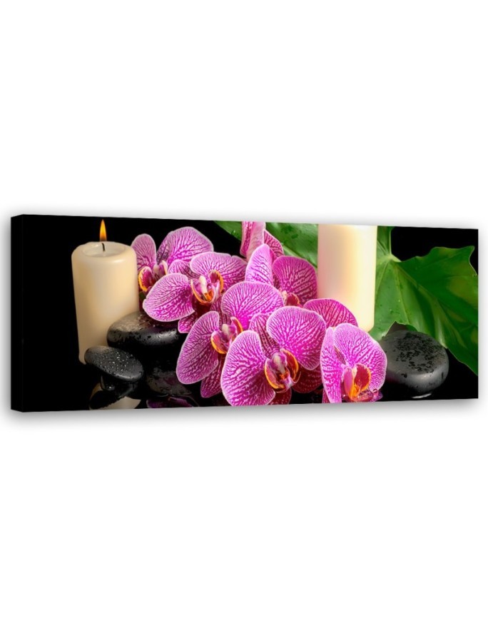 Modernes Wandbild - Orchidee Orchidee Kerzen | Feeby